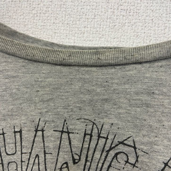 PETROL INDUSTRIES　半袖プリントTシャツ　5連プリント　アーチプリント　バイク　灰色　グレー　2XLサイズ
