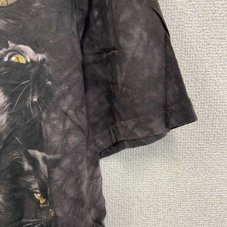 THE MOUNTAIN　ザマウンテン　半袖プリントTシャツ　アニマルT　タイダイ　黒　ブラック　Mサイズ