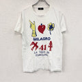 Cabane de ZUCCa　カバンドズッカ　半袖プリントTシャツ　シングルステッチ　白　ホワイト