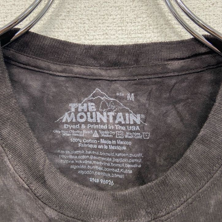 THE MOUNTAIN　ザマウンテン　半袖プリントTシャツ　アニマルT　タイダイ　黒　ブラック　Mサイズ