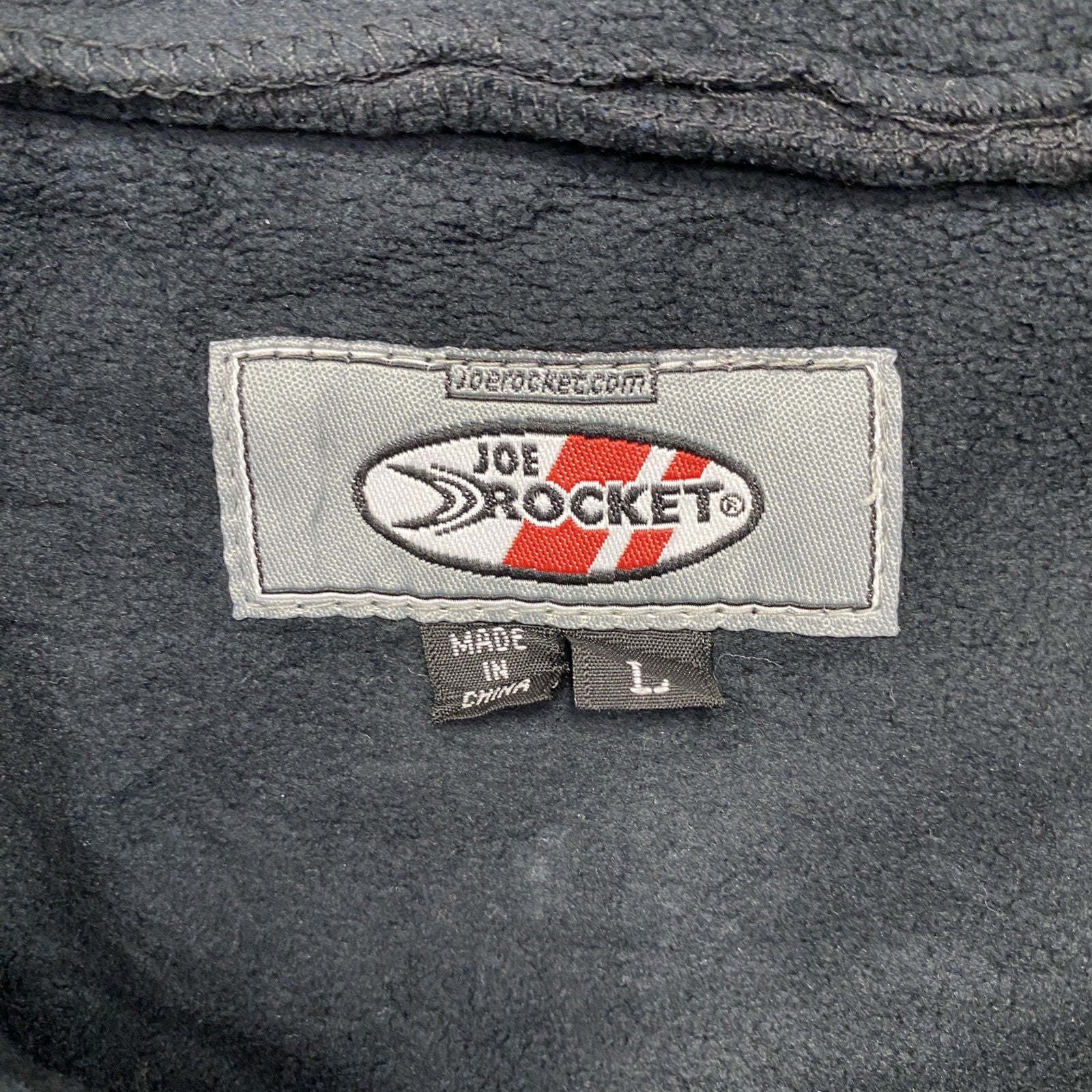 JOE ROCKET　SUZUKI　スズキ　プルオーバーフリースジャケット　ハーフジップ　黒　ブラック　Lサイズ