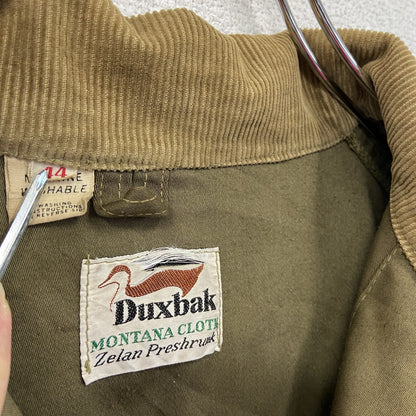 70s　Duxbak　ダックスバック　ハンティングジャケット　コーデュロイカラー　ヴィンテージ　カーキ　14サイズ