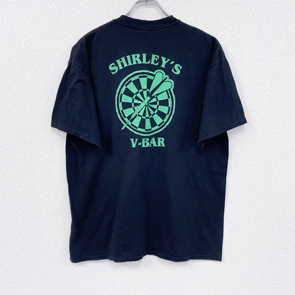 00s　JERZEES　ジャージーズ　半袖プリントTシャツ　ポケT　ヴィンテージ　黒　ブラック　Lサイズ