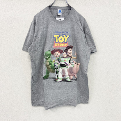 TOY STORY　トイストーリー　Disney　ディズニー　プリントTシャツ　ムービーT　グレー　Lサイズ【新品・正規品】