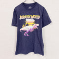 JURASSIC WORLD　ジュラシックワールド　半袖プリントTシャツ　紺　ネイビー　Mサイズ