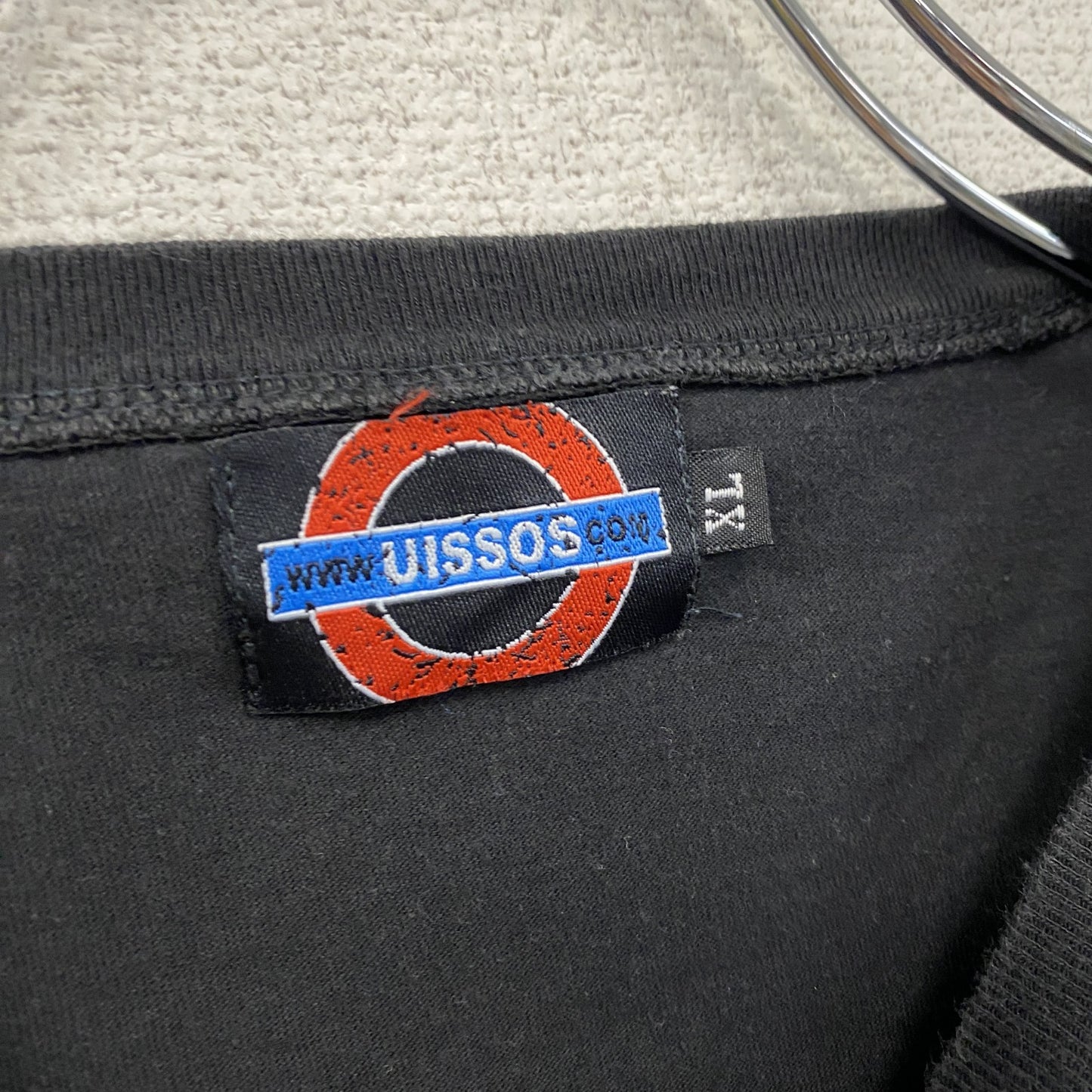 UISSOS　1UPキノコ　半袖プリントTシャツ　黒　ブラック　XLサイズ