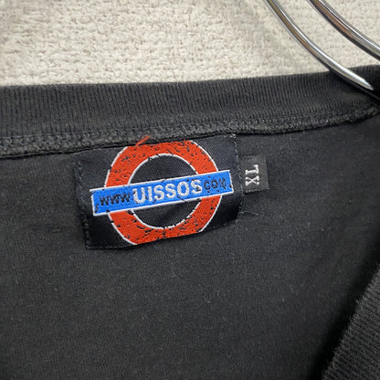 UISSOS　1UPキノコ　半袖プリントTシャツ　黒　ブラック　XLサイズ
