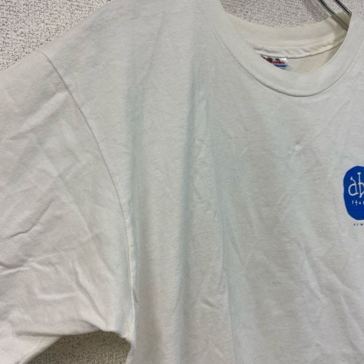 Hanes　ヘインズ　半袖プリントTシャツ　シングルステッチ　白　ホワイト　Mサイズ　