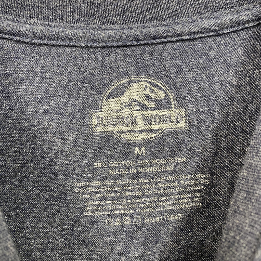JURASSIC WORLD　ジュラシックワールド　半袖プリントTシャツ　紺　ネイビー　Mサイズ