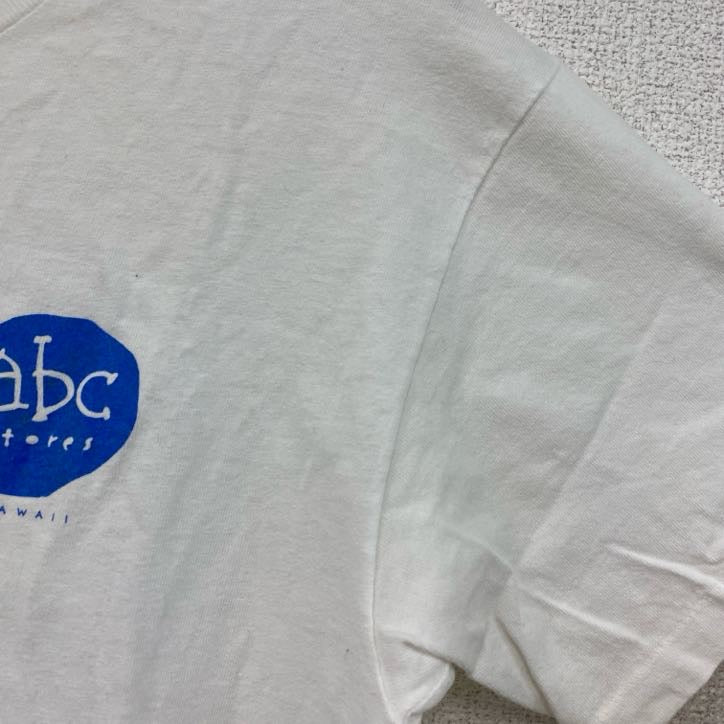 Hanes　ヘインズ　半袖プリントTシャツ　シングルステッチ　白　ホワイト　Mサイズ　