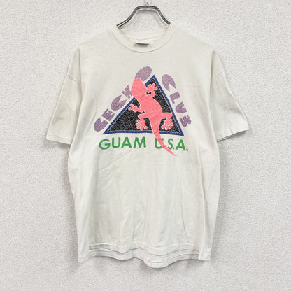 00s　Hanes　ヘインズ　半袖プリントTシャツ　スーベニア　シングルステッチ　ヴィンテージ　白　ホワイト　Lサイズ