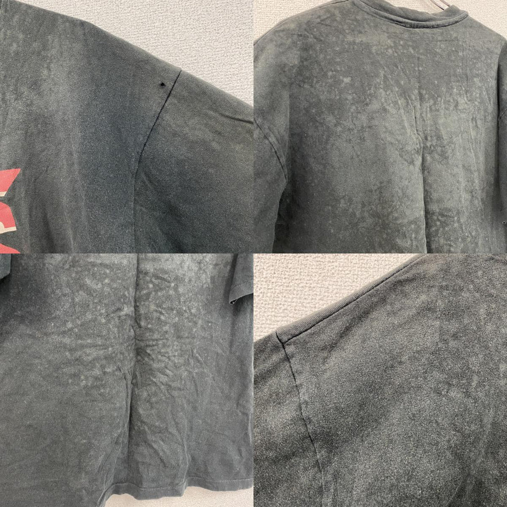 90s　VANS　バンズ　半袖プリントTシャツ　シングルステッチ　デカロゴ　ヴィンテージ　黒　ブラック