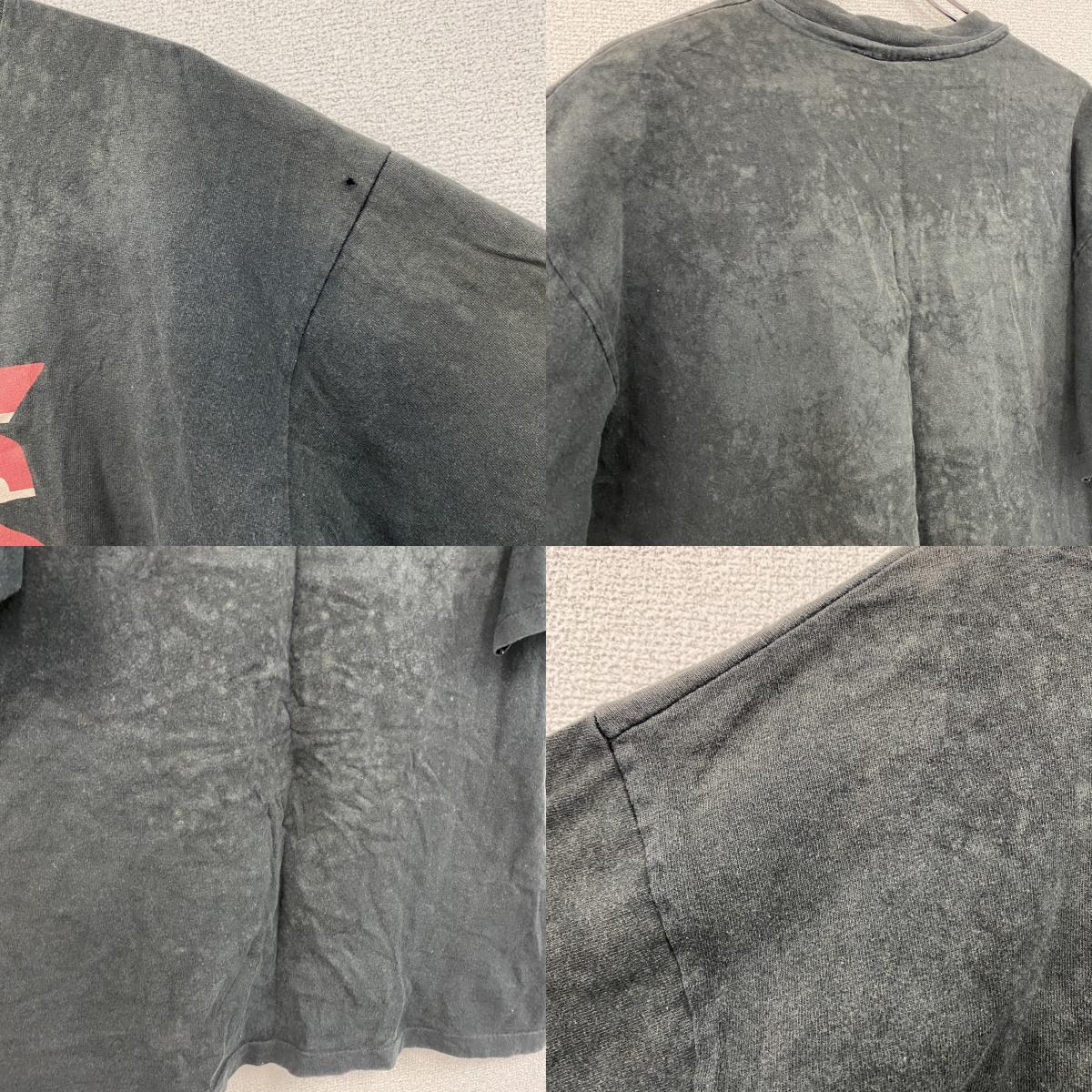 90s　VANS　バンズ　半袖プリントTシャツ　シングルステッチ　デカロゴ　ヴィンテージ　黒　ブラック
