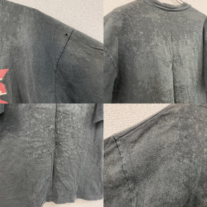 90s　VANS　バンズ　半袖プリントTシャツ　シングルステッチ　デカロゴ　ヴィンテージ　黒　ブラック