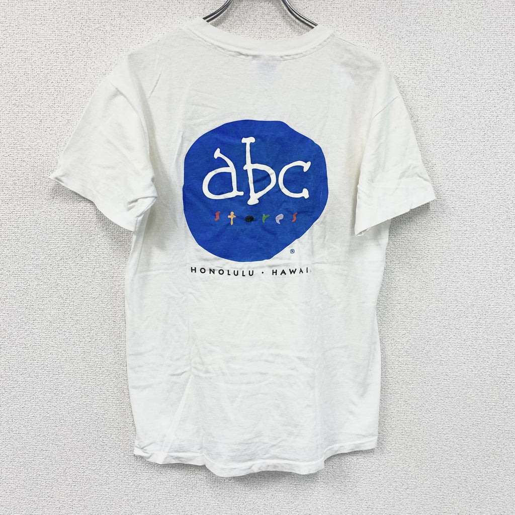 Hanes　ヘインズ　半袖プリントTシャツ　シングルステッチ　白　ホワイト　Mサイズ　