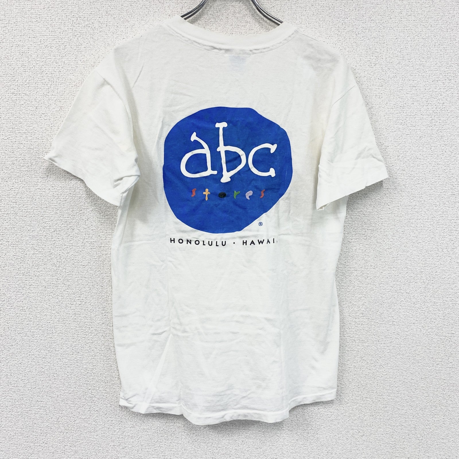 Hanes　ヘインズ　半袖プリントTシャツ　シングルステッチ　白　ホワイト　Mサイズ　