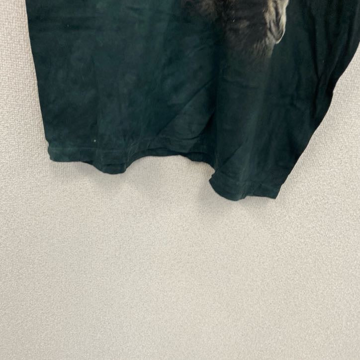 THE MOUNTAIN　ザマウンテン　半袖プリントTシャツ　アニマルT　タイダイ　緑　ダークグリーン　Mサイズ
