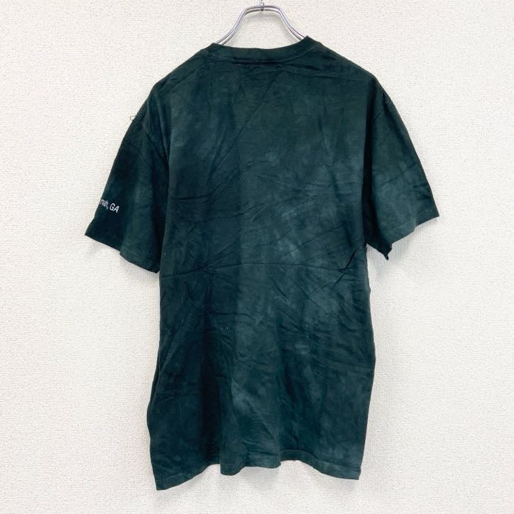 THE MOUNTAIN　ザマウンテン　半袖プリントTシャツ　アニマルT　タイダイ　緑　ダークグリーン　Mサイズ