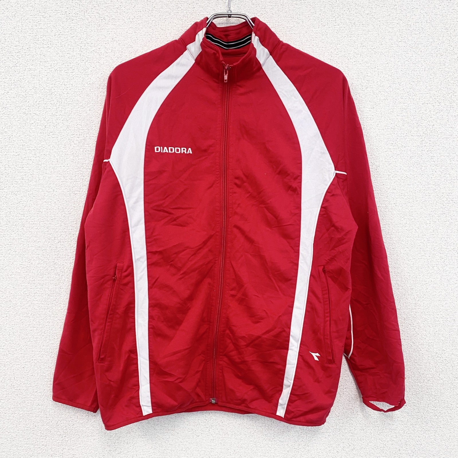 DIADORA　ディアドラ　トラックジャケット/ジャージ　赤　レッド