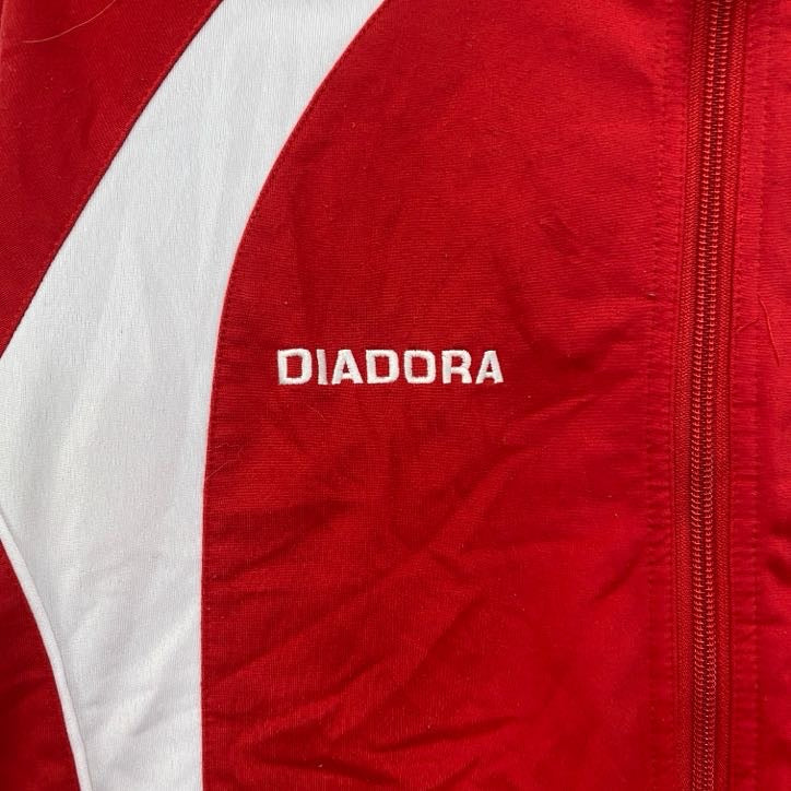 DIADORA　ディアドラ　トラックジャケット/ジャージ　赤　レッド