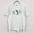 90s　DELTA　デルタ　半袖プリントTシャツ　NEW YORK CITY　ヴィンテージ　白　ホワイト　Lサイズ