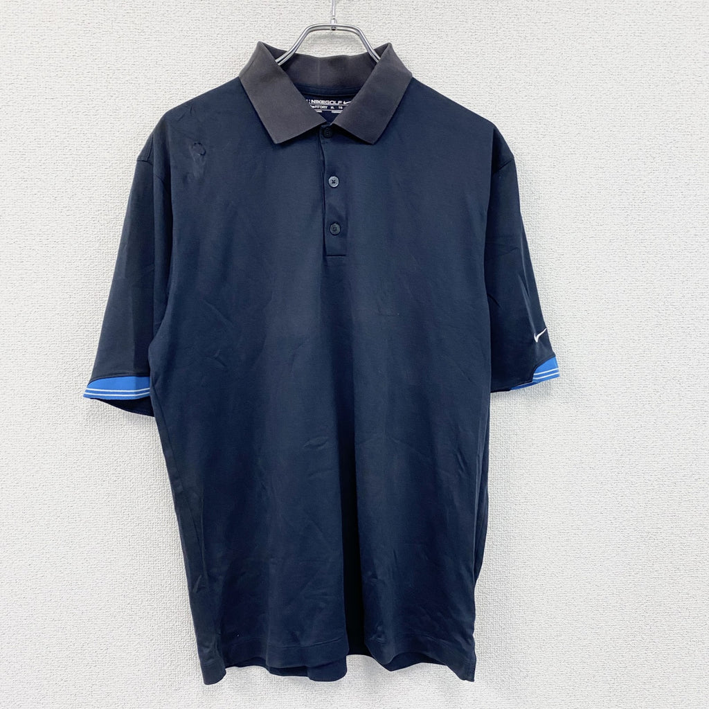 NIKE GOLF　ナイキゴルフ　半袖ポロシャツ　　紺　ネイビー　XLサイズ