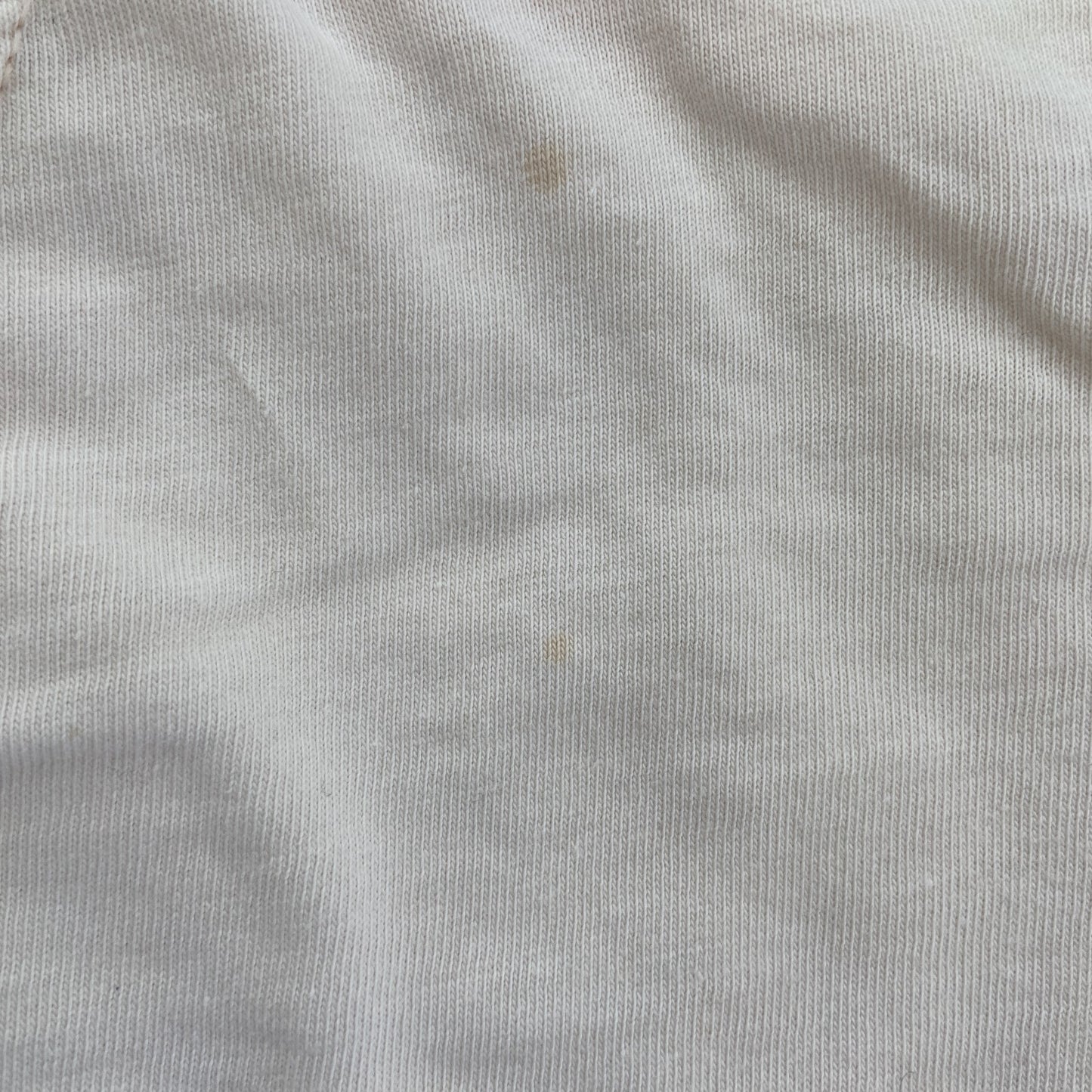 古着 used　lecomte　半袖プリントTシャツ　クルーネック　薄ピンク　レトロ　風景写真デザイン　カジュアル　Lサイズ