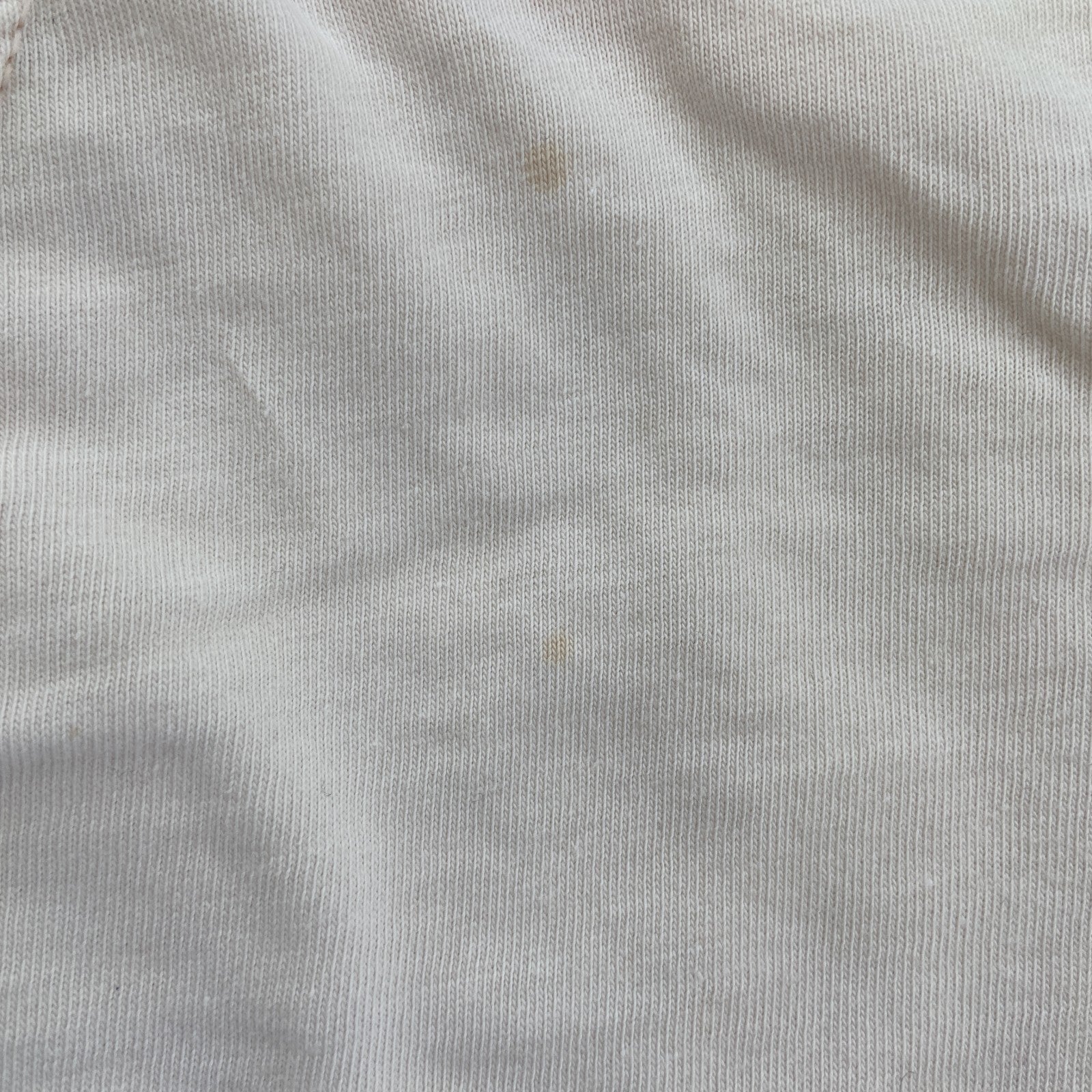 古着 used　lecomte　半袖プリントTシャツ　クルーネック　薄ピンク　レトロ　風景写真デザイン　カジュアル　Lサイズ