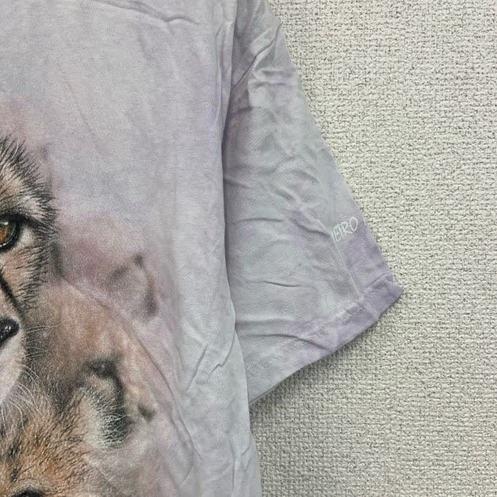THE MOUNTAIN　ザマウンテン　半袖プリントTシャツ　アニマルT　タイダイ　紫　パープル　Mサイズ