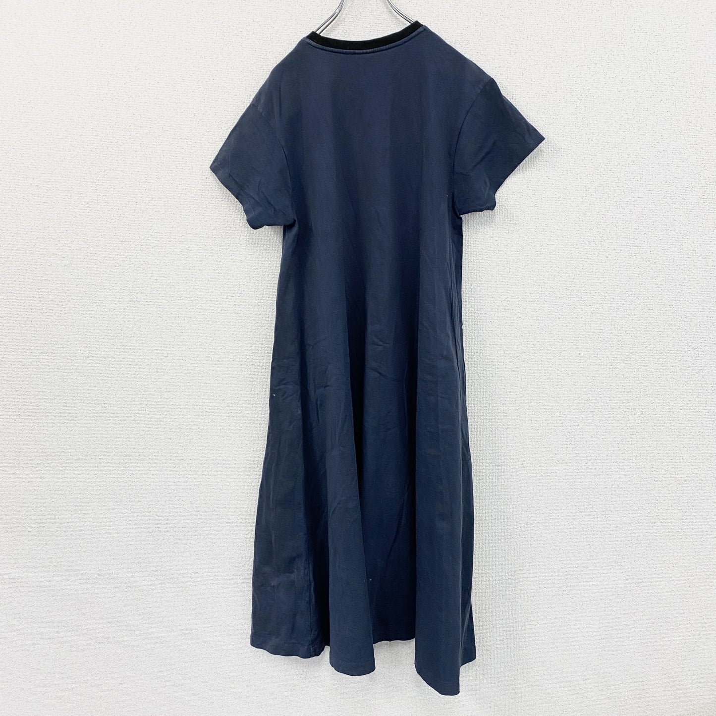 Champion×BEAMS BOY　チャンピオン　ビームス　フレアワンピース　リンガーT　紺　ネイビー　Sサイズ