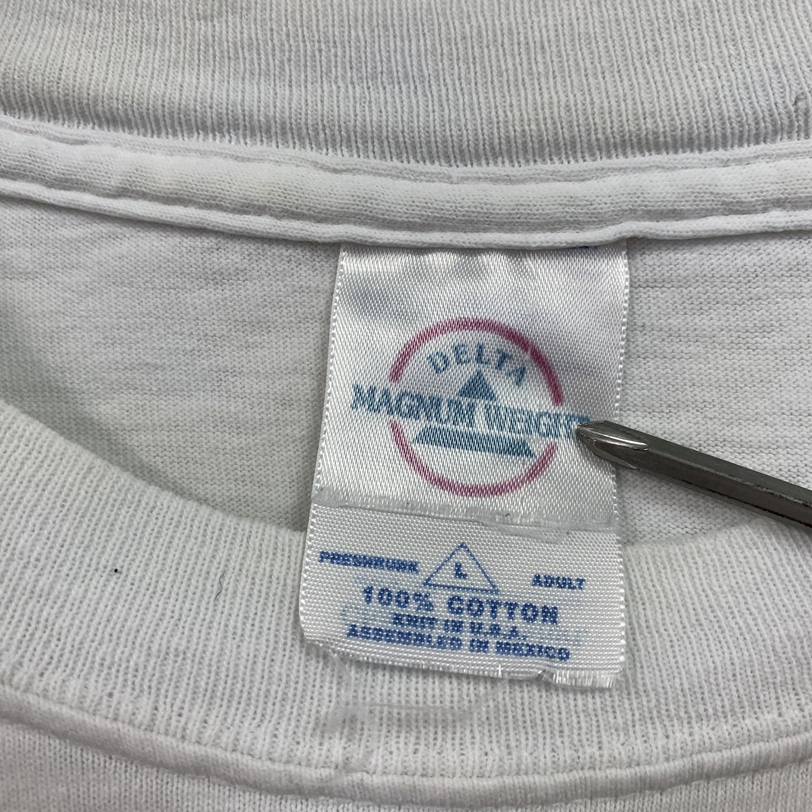 90s　DELTA　デルタ　半袖プリントTシャツ　NEW YORK CITY　ヴィンテージ　白　ホワイト　Lサイズ