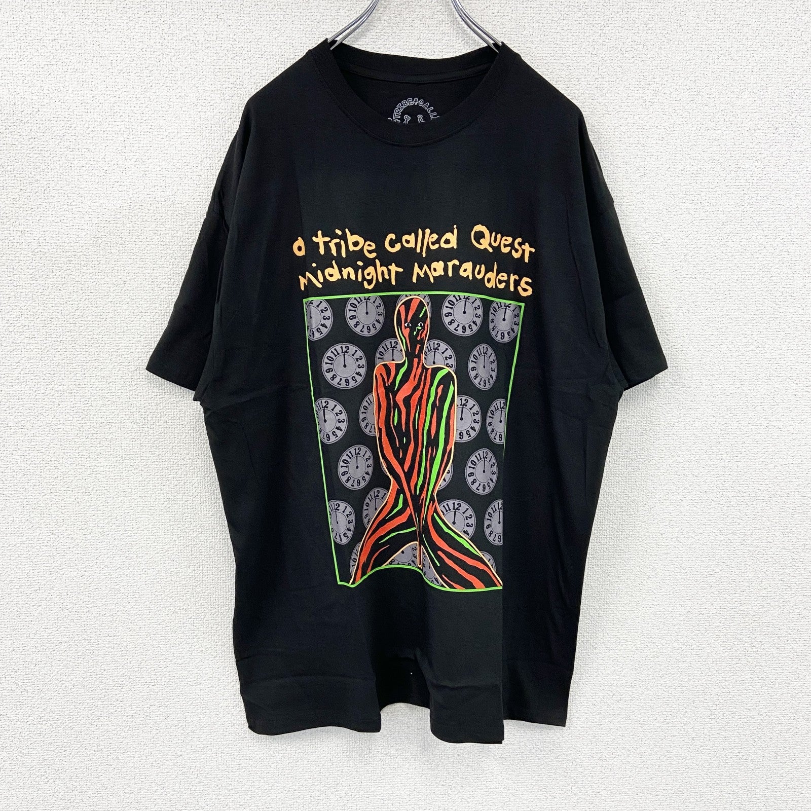 A Tribe Called Quest　ア・トライブ・コールド・クエスト　Midnight Marauders　半袖プリントTシャツ　ラップT　オフィシャル　黒　ブラック　Lサイズ【新品・正規品】