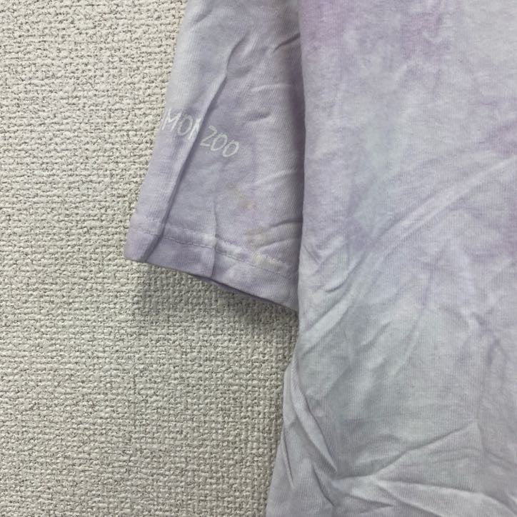 THE MOUNTAIN　ザマウンテン　半袖プリントTシャツ　アニマルT　タイダイ　紫　パープル　Mサイズ