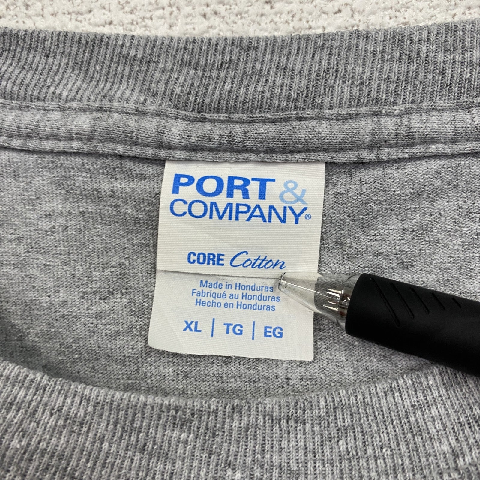 PORT&COMPANY　Sherwin-Williams　半袖プリントTシャツ　灰色　グレー　XLサイズ
