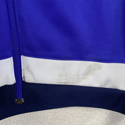 adidas　アディダス　トラックジャケット/ジャージ　パフォーマンスロゴ　デカロゴ　青　ブルー