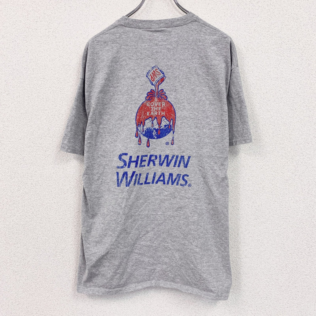 PORT&COMPANY　Sherwin-Williams　半袖プリントTシャツ　灰色　グレー　XLサイズ