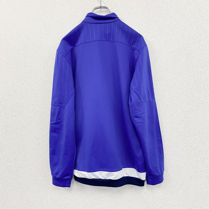 adidas　アディダス　トラックジャケット/ジャージ　パフォーマンスロゴ　デカロゴ　青　ブルー