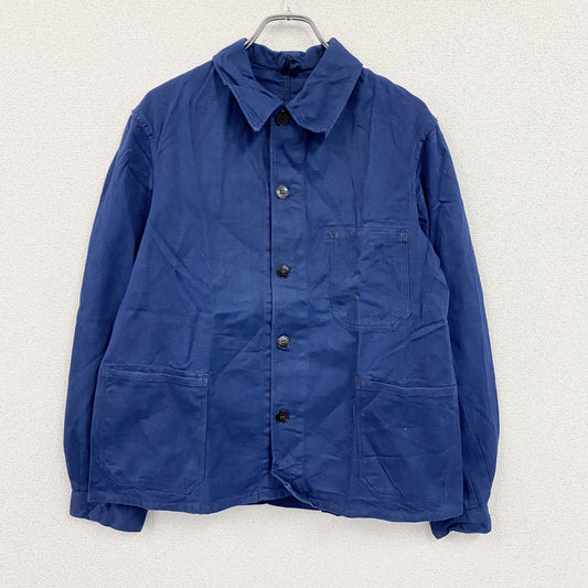 50s～　ユーロワークジャケット　3つポケット　ユーロヴィンテージ　青　ブルー　