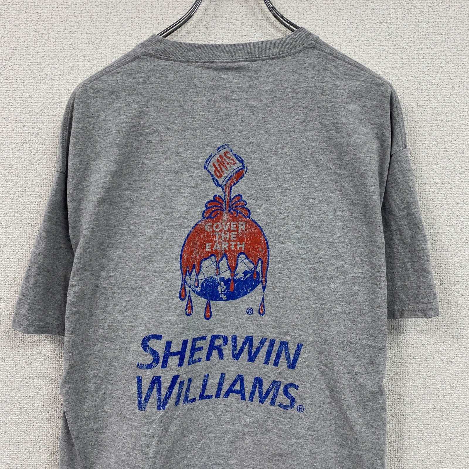 PORT&COMPANY　Sherwin-Williams　半袖プリントTシャツ　灰色　グレー　XLサイズ