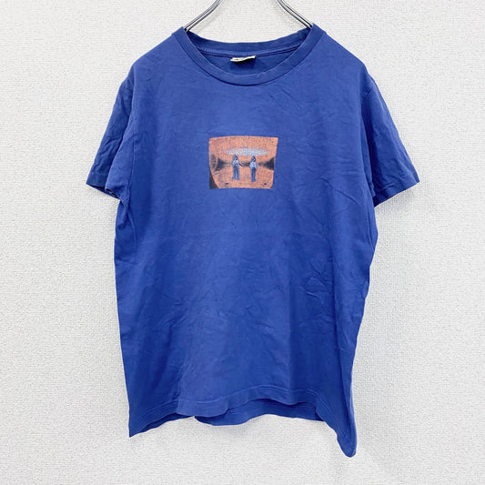 Volcom　ボルコム　半袖プリントTシャツ　青　ブルー　Mサイズ