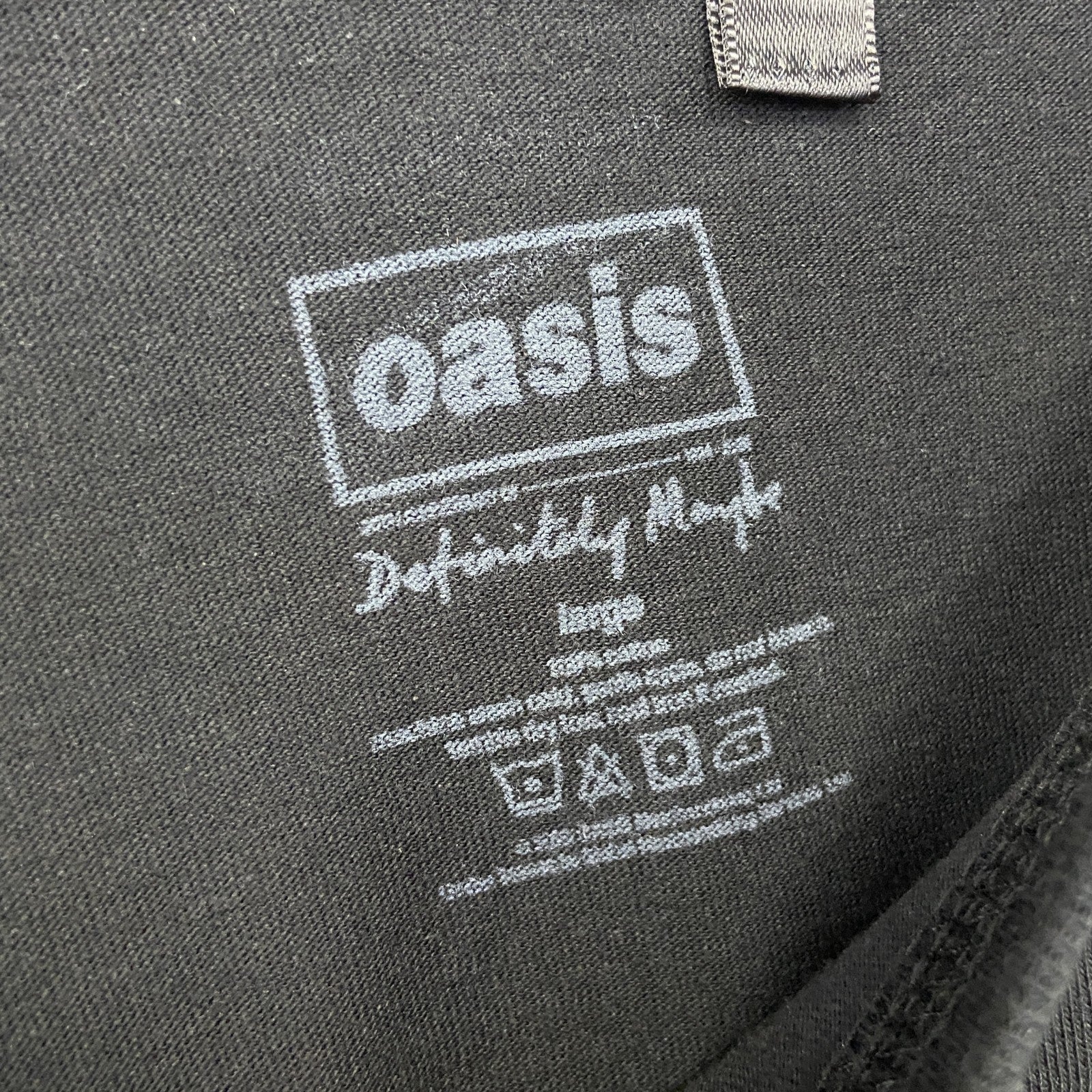 oasis　オアシス　Decca Logo　半袖ロゴプリントTシャツ　バンドT　オフィシャル　黒　ブラック　Lサイズ【新品・正規品】