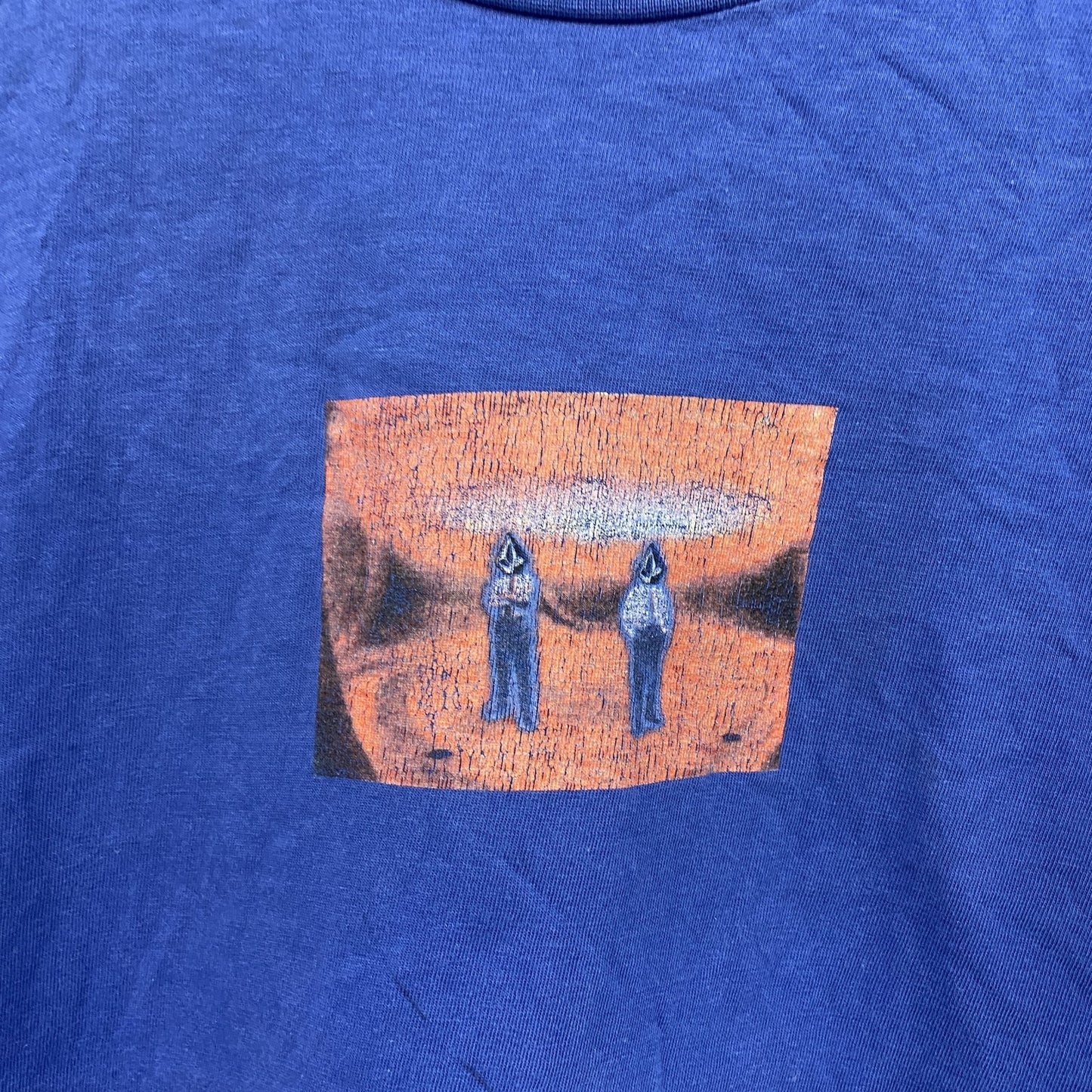 Volcom　ボルコム　半袖プリントTシャツ　青　ブルー　Mサイズ