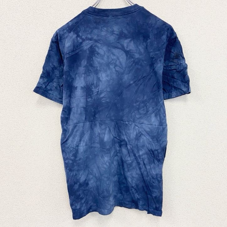 THE MOUNTAIN　ザマウンテン　半袖プリントTシャツ　アニマルT　タイダイ　青　ブルー　Mサイズ