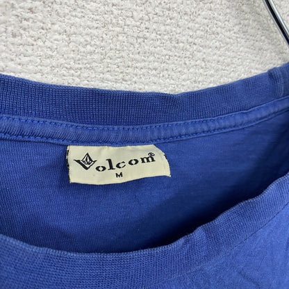 Volcom　ボルコム　半袖プリントTシャツ　青　ブルー　Mサイズ