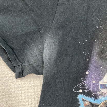 ANVIL　アンヴィル　Aliens Gave My Cat A Beard　スティーブンローズ　半袖プリントTシャツ　黒　ブラック　Lサイズ