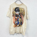 THE MOUNTAIN　ザマウンテン　半袖プリントTシャツ　アニマルT　タイダイ　ベージュ　XLサイズ