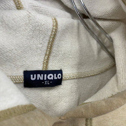 ～00s　OLD UNIQLO　オールドユニクロ　スウェットパーカー/フーディー　ヴィンテージ　ベージュ　XLサイズ