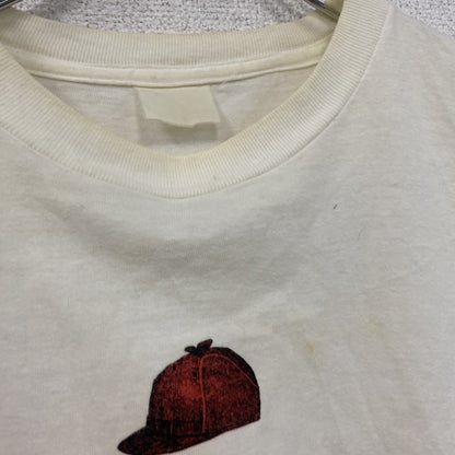 90s　BANANA REPUBLIC　バナナリパブリック　半袖プリントアニマルTシャツ　シングルステッチ　白　ホワイト