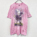 THE MOUNTAIN　ザマウンテン　半袖プリントTシャツ　アニマルT　タイダイ　ピンク　XLサイズ