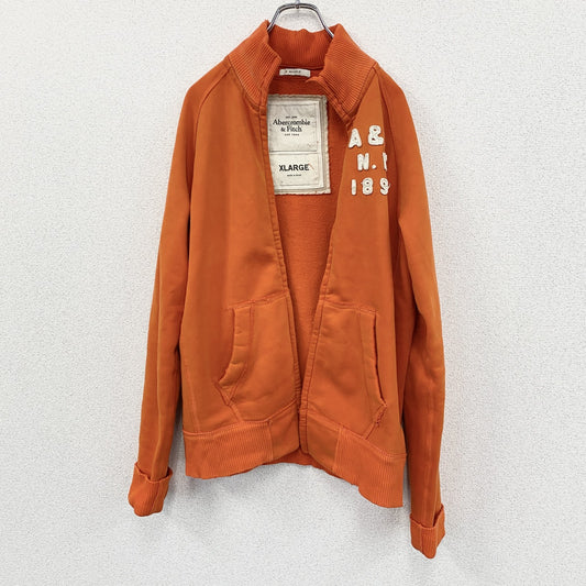 ABERCROMBIE&FITCH　アバクロ　スウェットパーカー/フーディー　オレンジ　橙色　XLサイズ